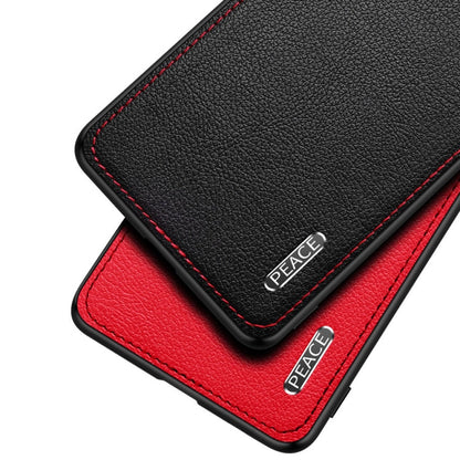 Frosted Metal + Leather Texture Protective Case, For vivo iQOO 5 5G, For iPhone 11