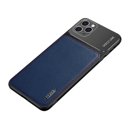 Frosted Metal + Leather Texture Protective Case, For vivo iQOO 5 5G, For iPhone 11
