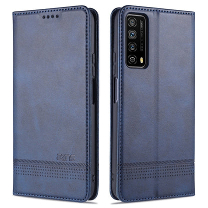 AZNS Magnetic Calf Texture Horizontal Flip Leather Case with Card Slots & Holder & Wallet, For Huawei P smart 2021, For Huawei  Y7a, For Huawei  Enjoy 20 SE 4G