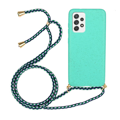 Wheat Straw Material + TPU Protective Case with Lanyard, For Samsung Galaxy A12, For Samsung Galaxy A32 5G, For Samsung Galaxy A52 5G / 4G, For Samsung Galaxy A72 5G / 4G