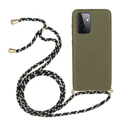 Wheat Straw Material + TPU Protective Case with Lanyard, For Samsung Galaxy A12, For Samsung Galaxy A32 5G, For Samsung Galaxy A52 5G / 4G, For Samsung Galaxy A72 5G / 4G