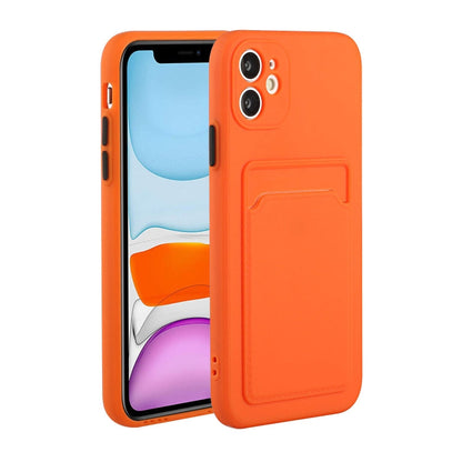 Card Slot Design Shockproof TPU Protective Case, For iPhone 11 Pro Max, For iPhone 12 mini