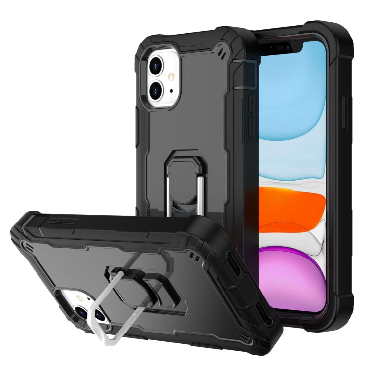 PC + Rubber 3-layers Shockproof Protective Case with Rotating Holder, For iPhone 8 Plus / 7 Plus, For iPhone 11