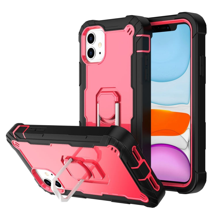 PC + Rubber 3-layers Shockproof Protective Case with Rotating Holder, For iPhone 8 Plus / 7 Plus, For iPhone 11