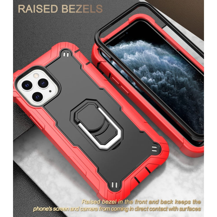 PC + Rubber 3-layers Shockproof Protective Case with Rotating Holder, For iPhone 11 Pro, For iPhone 11 Pro Max