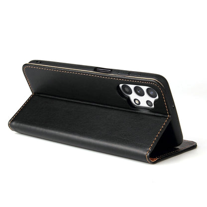 Fierre Shann PU Genuine Leather Texture Horizontal Flip Leather Case with Holder & Card Slots & Wallet, For Samsung Galaxy A32 5G, For Samsung Galaxy A72 5G, For Samsung Galaxy A52 5G