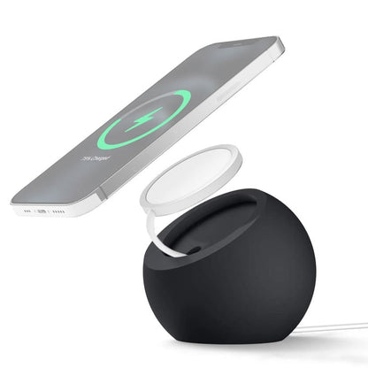 Silicone Pellet Magsafe Magnetic Charger Holder for iPhone 12 Series and Above, Silicone Pellet