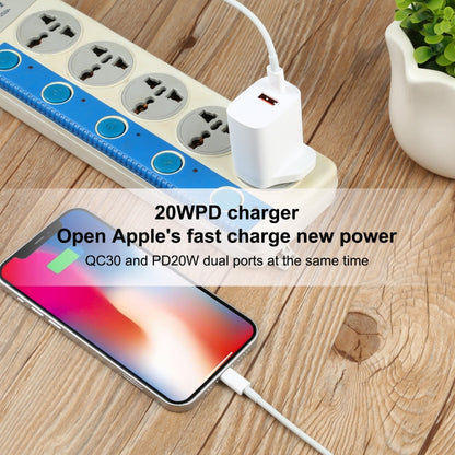 20W USB-C / Type-C + USB Ports Charger with 100W Type-C to 8 Pin Fast Charging Cable, 1m Type-C to 8 Pin, UK Plug, 1m Type-C to 8 Pin, US Plug, 1m Type-C to 8 Pin, EU Plug, 2m Type-C to 8 Pin, UK Plug, 2m Type-C to 8 Pin, US Plug                       ...