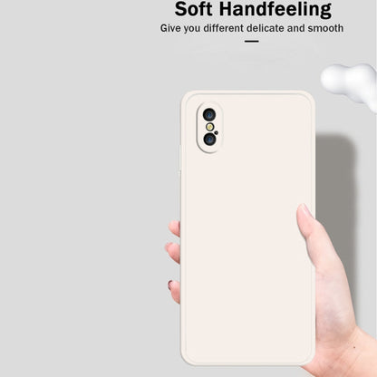 Solid Color Imitation Liquid Silicone Straight Edge Dropproof Full Coverage Protective Case, For iPhone XS Max, For iPhone 11