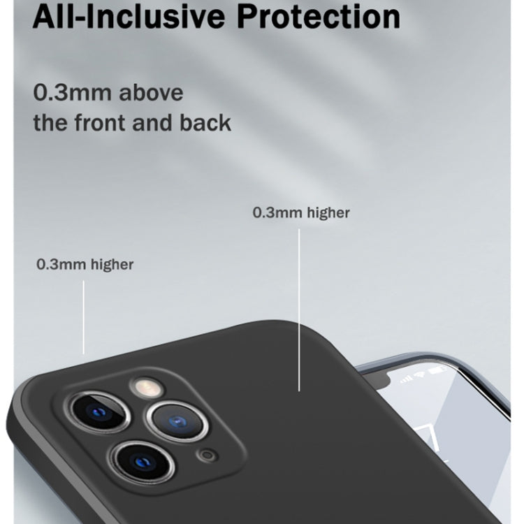 Solid Color Imitation Liquid Silicone Straight Edge Dropproof Full Coverage Protective Case, For iPhone 11 Pro, For iPhone 11 Pro Max
