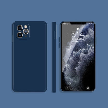 Solid Color Imitation Liquid Silicone Straight Edge Dropproof Full Coverage Protective Case, For iPhone 11 Pro, For iPhone 11 Pro Max