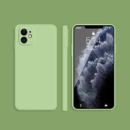 Solid Color Imitation Liquid Silicone Straight Edge Dropproof Full Coverage Protective Case, For iPhone 12 mini, For iPhone 12