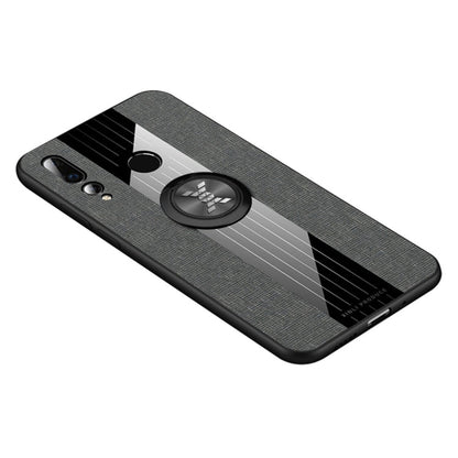 XINLI Stitching Cloth Textue Shockproof TPU Protective Case with Ring Holder, For Huawei nova 3i, For Huawei nova 4, For Huawei nova 4e, For Huawei nova 5