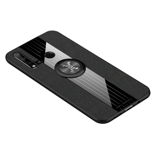 XINLI Stitching Cloth Textue Shockproof TPU Protective Case with Ring Holder, For Huawei nova 5i, For Huawei nova 5i Pro, For Huawei P20, For Huawei P20 lite