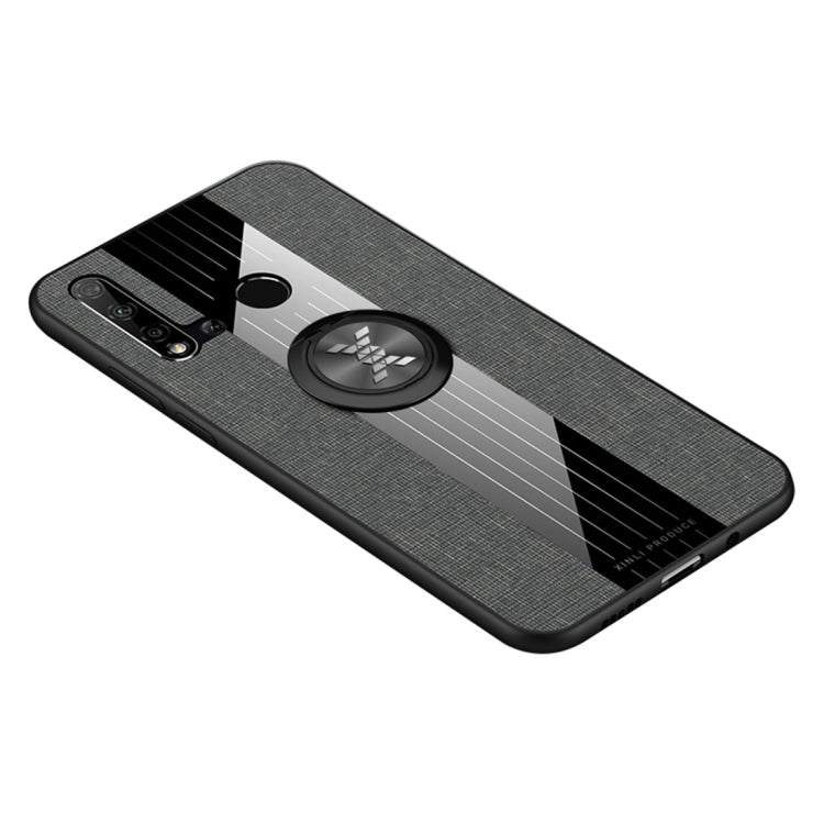 XINLI Stitching Cloth Textue Shockproof TPU Protective Case with Ring Holder, For Huawei nova 5i, For Huawei nova 5i Pro, For Huawei P20, For Huawei P20 lite