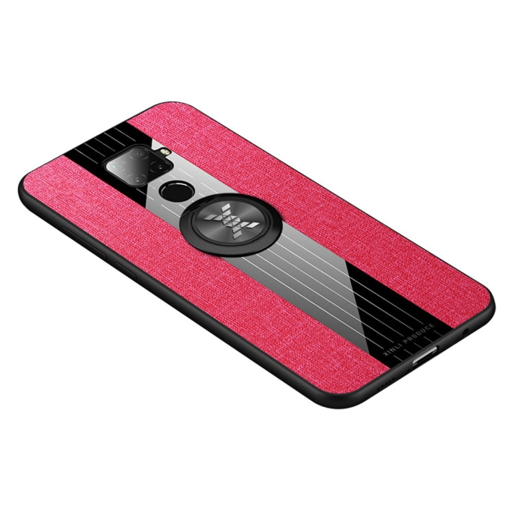 XINLI Stitching Cloth Textue Shockproof TPU Protective Case with Ring Holder, For Huawei nova 5i, For Huawei nova 5i Pro, For Huawei P20, For Huawei P20 lite