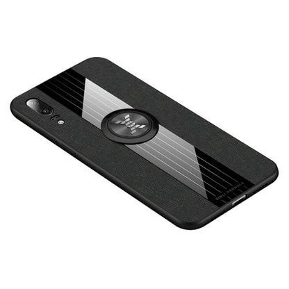 XINLI Stitching Cloth Textue Shockproof TPU Protective Case with Ring Holder, For Huawei nova 5i, For Huawei nova 5i Pro, For Huawei P20, For Huawei P20 lite