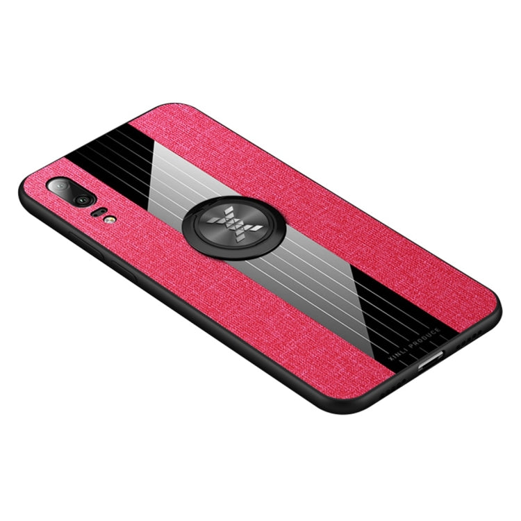 XINLI Stitching Cloth Textue Shockproof TPU Protective Case with Ring Holder, For Huawei nova 5i, For Huawei nova 5i Pro, For Huawei P20, For Huawei P20 lite