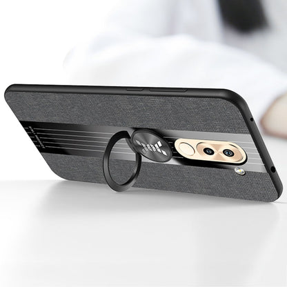 XINLI Stitching Cloth Textue Shockproof TPU Protective Case with Ring Holder, For Huawei Honor 6X, For Huawei Honor 7C / Enjoy 8, For Huawei Honor 10 Lite, For Huawei Honor 20