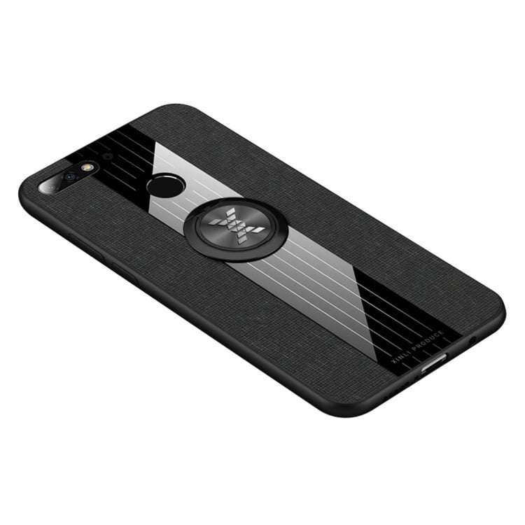 XINLI Stitching Cloth Textue Shockproof TPU Protective Case with Ring Holder, For Huawei Honor 6X, For Huawei Honor 7C / Enjoy 8, For Huawei Honor 10 Lite, For Huawei Honor 20