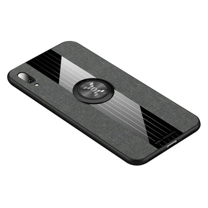 XINLI Stitching Cloth Textue Shockproof TPU Protective Case with Ring Holder, For Huawei Enjoy 8 Plus, For Huawei Enjoy 9, For Huawei Enjoy 9e, For Huawei Enjoy 9 Plus