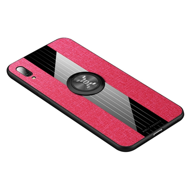XINLI Stitching Cloth Textue Shockproof TPU Protective Case with Ring Holder, For Huawei Enjoy 8 Plus, For Huawei Enjoy 9, For Huawei Enjoy 9e, For Huawei Enjoy 9 Plus