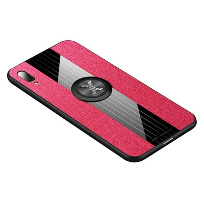 XINLI Stitching Cloth Textue Shockproof TPU Protective Case with Ring Holder, For Huawei Enjoy 8 Plus, For Huawei Enjoy 9, For Huawei Enjoy 9e, For Huawei Enjoy 9 Plus