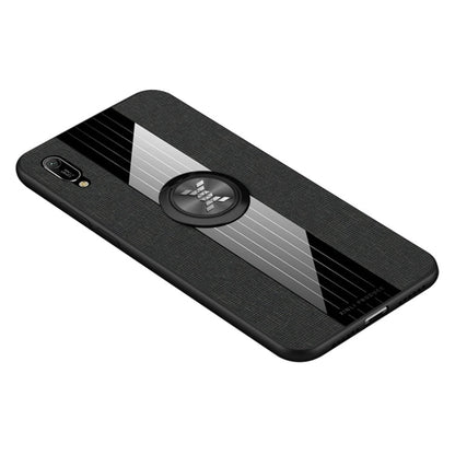XINLI Stitching Cloth Textue Shockproof TPU Protective Case with Ring Holder, For Huawei Enjoy 8 Plus, For Huawei Enjoy 9, For Huawei Enjoy 9e, For Huawei Enjoy 9 Plus