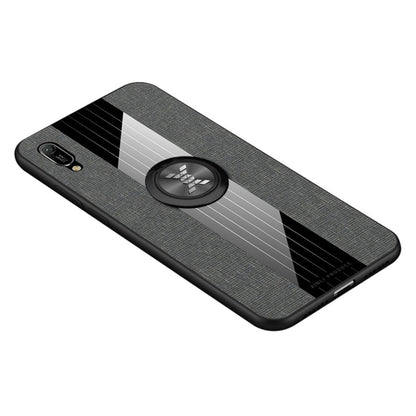 XINLI Stitching Cloth Textue Shockproof TPU Protective Case with Ring Holder, For Huawei Enjoy 8 Plus, For Huawei Enjoy 9, For Huawei Enjoy 9e, For Huawei Enjoy 9 Plus