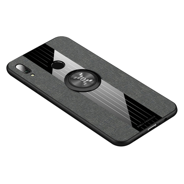 XINLI Stitching Cloth Textue Shockproof TPU Protective Case with Ring Holder, For Huawei Enjoy 8 Plus, For Huawei Enjoy 9, For Huawei Enjoy 9e, For Huawei Enjoy 9 Plus