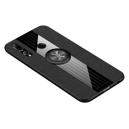 XINLI Stitching Cloth Textue Shockproof TPU Protective Case with Ring Holder, For Huawei Enjoy 9s, For Huawei Maimang 5, For Huawei Maimang 6, For Huawei Mate 20 Lite / Maimang 7