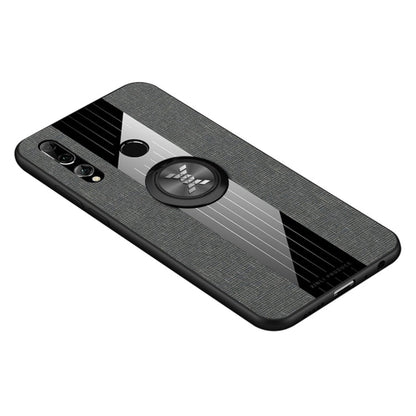 XINLI Stitching Cloth Textue Shockproof TPU Protective Case with Ring Holder, For Huawei Enjoy 9s, For Huawei Maimang 5, For Huawei Maimang 6, For Huawei Mate 20 Lite / Maimang 7
