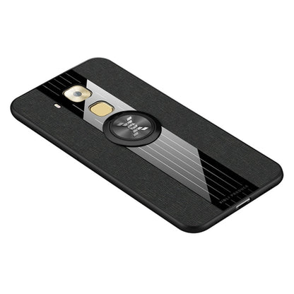 XINLI Stitching Cloth Textue Shockproof TPU Protective Case with Ring Holder, For Huawei Enjoy 9s, For Huawei Maimang 5, For Huawei Maimang 6, For Huawei Mate 20 Lite / Maimang 7