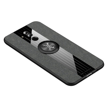 XINLI Stitching Cloth Textue Shockproof TPU Protective Case with Ring Holder, For Huawei Enjoy 9s, For Huawei Maimang 5, For Huawei Maimang 6, For Huawei Mate 20 Lite / Maimang 7