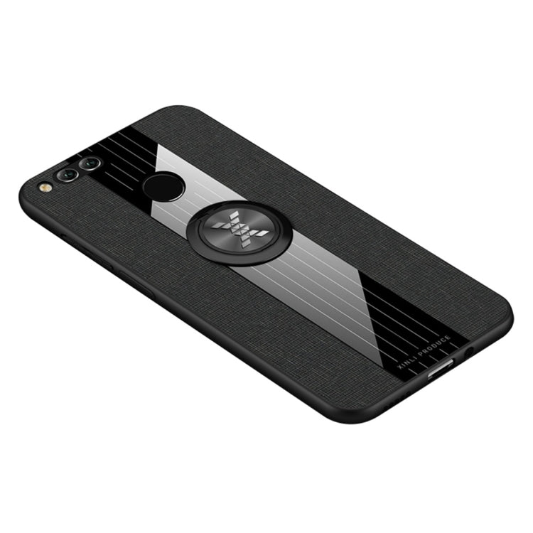 XINLI Stitching Cloth Textue Shockproof TPU Protective Case with Ring Holder, For Huawei Honor 20 Pro, For Huawei Honor 7X, For Huawei Honor 8X, For Huawei Honor 9X