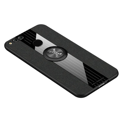 XINLI Stitching Cloth Textue Shockproof TPU Protective Case with Ring Holder, For Huawei Honor 20 Pro, For Huawei Honor 7X, For Huawei Honor 8X, For Huawei Honor 9X