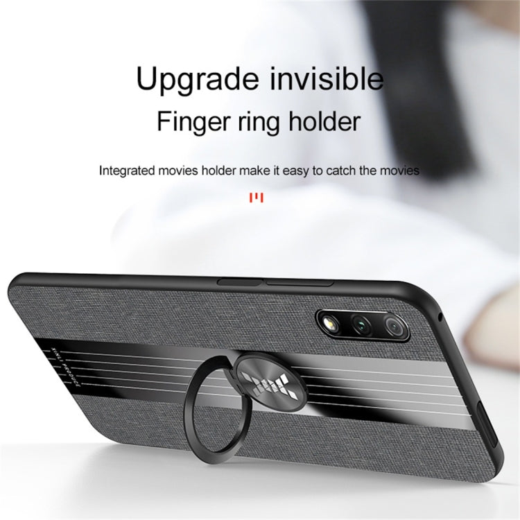 XINLI Stitching Cloth Textue Shockproof TPU Protective Case with Ring Holder, For Huawei Honor 9X Pro, For Huawei Honor 10, For Huawei Honor Play, For Huawei Honor View 10