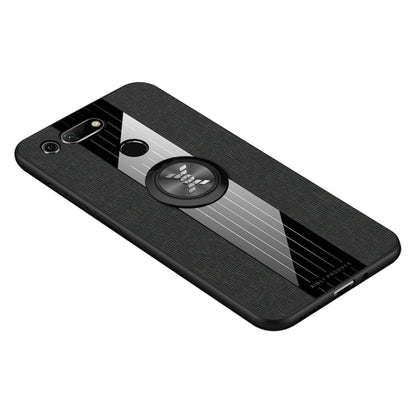 XINLI Stitching Cloth Textue Shockproof TPU Protective Case with Ring Holder, For Huawei Honor View 20