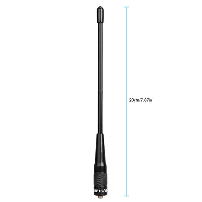 RETEVIS RHD-701 136-174+400-480MHz SMA-F Female Dual Band Antenna for H-777/RT5/RT6/RT7/RT-5R/888s, RHD-701