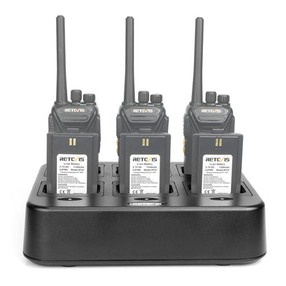 RETEVIS RTC27 Multi-function Six-Way Walkie Talkie Charger for Retevis RT27,, RTC27 EU Plug, RTC27 US Plug