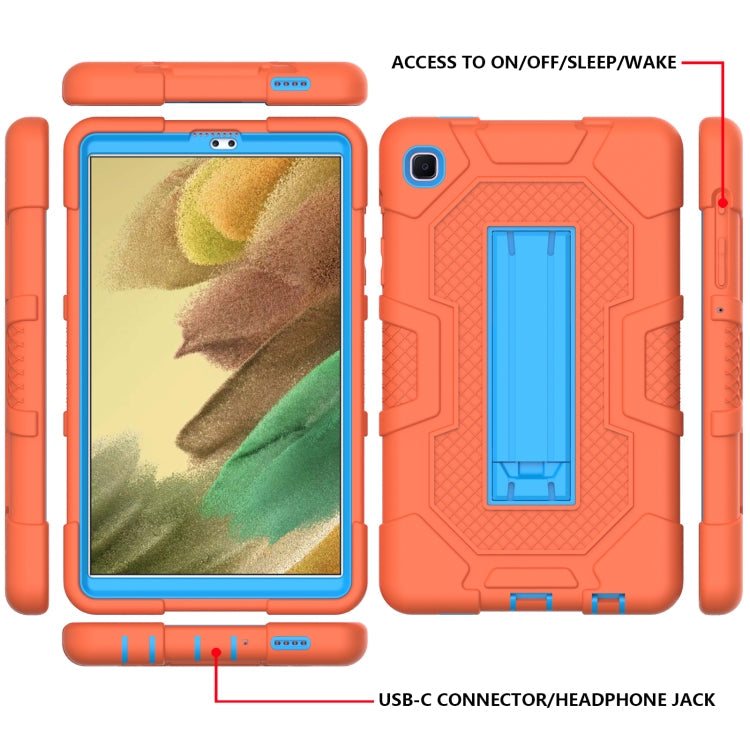 Contrast Color Robot Shockproof Silicone + PC Protective Case with Holder, For Samsung Galaxy Tab A7 Lite T220 / T225