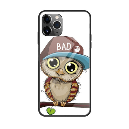 Colorful Painted Glass Case, For iPhone 11