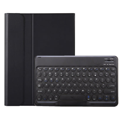 YA11B 2021 Detachable Lambskin Texture Round Keycap Bluetooth Keyboard Leather Case with Pen Slot & Stand, For iPad Pro 11 2021 / Air4 / Air5 / Pro 11