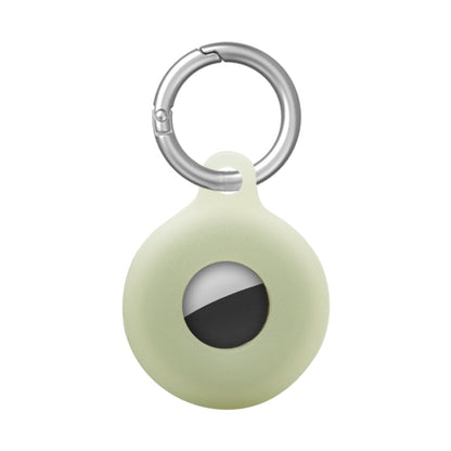 Dual-Side Hollow Anti-scratch Silicone Shockproof Protective Cover Case with Keychain Hook Loop, For AirTag