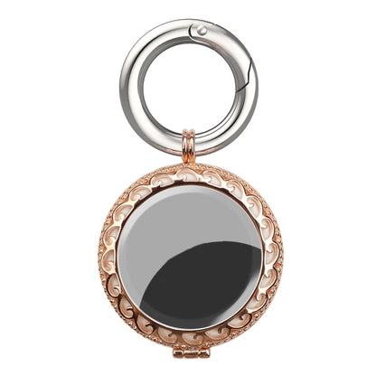 Copper Jewelry Style Shockproof Protective Cover Case with Keychain Hook Loop, For AirTag 2nd Gen / AirTag 1st Gen