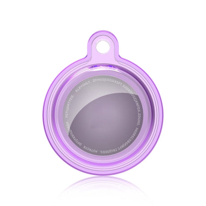 All-inclusive Clear Crystal Shockproof Protective Cover Case with Keychain Hook Loop, For AirTag 2nd Gen / AirTag 1st Gen