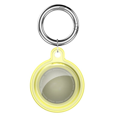 All-inclusive Clear Crystal Shockproof Protective Cover Case with Keychain Hook Loop, For AirTag 2nd Gen / AirTag 1st Gen