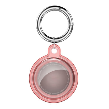 All-inclusive Clear Crystal Shockproof Protective Cover Case with Keychain Hook Loop, For AirTag 2nd Gen / AirTag 1st Gen