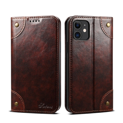 Baroque Simple Horizontal Flip Leather Case, with Holder & Card Slots & Wallet, For iPhone 11, For iPhone 11 Pro, For iPhone 11 Pro Max, For iPhone XS / X, For iPhone SE 2022 / SE 2020 / 8 / 7, For iPhone 8 Plus / 7 Plus