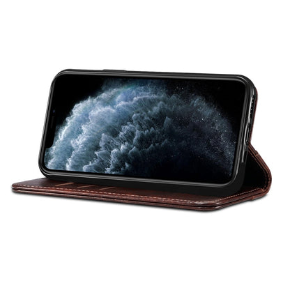 Baroque Simple Horizontal Flip Leather Case, with Holder & Card Slots & Wallet, For iPhone 11, For iPhone 11 Pro, For iPhone 11 Pro Max, For iPhone XS / X, For iPhone SE 2022 / SE 2020 / 8 / 7, For iPhone 8 Plus / 7 Plus